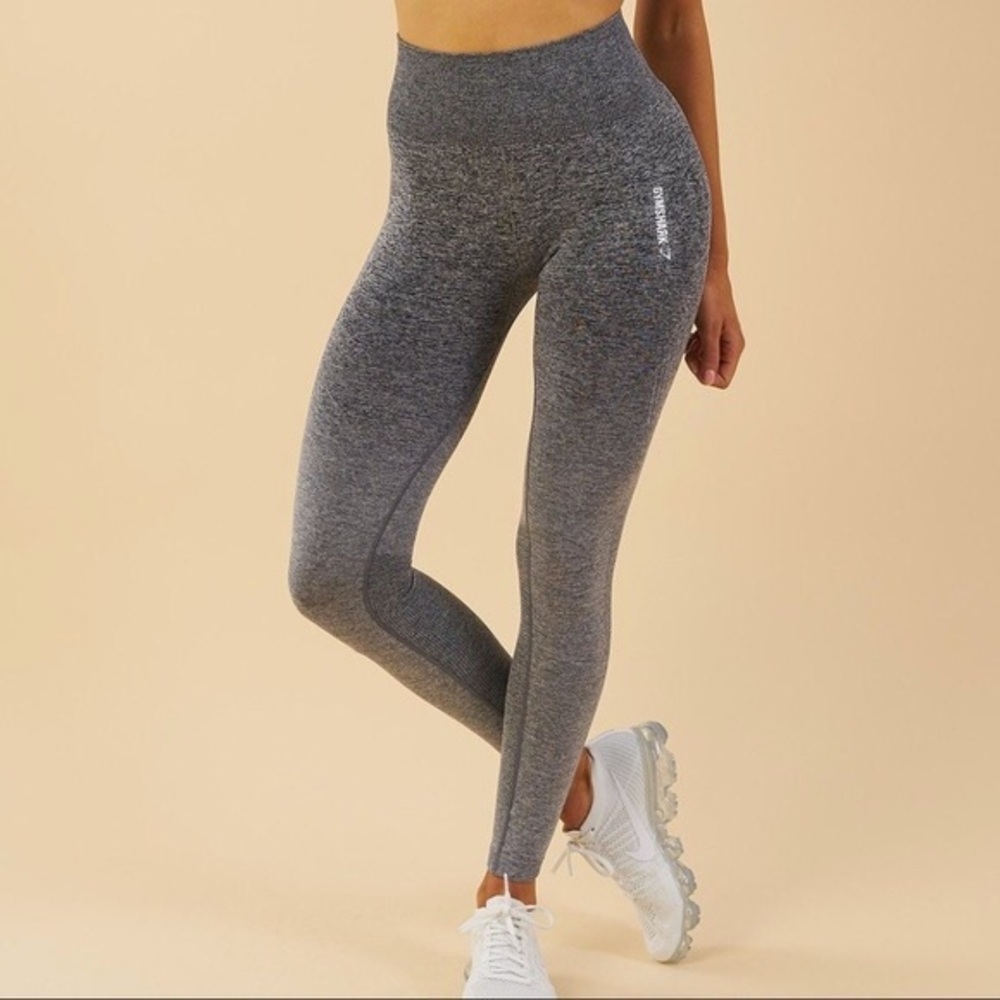 Gymshark Ombré Seamless Leggings Black/Light Gray